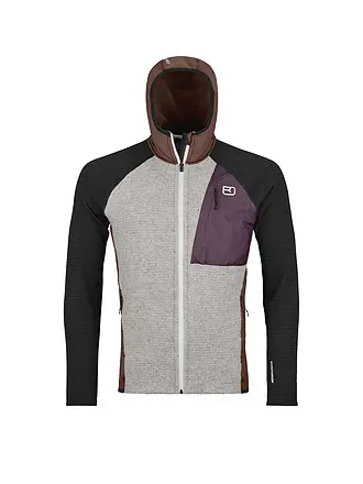 ORTOVOX | Chaqueta polar para hombre Classic Knit Hoodie | braun